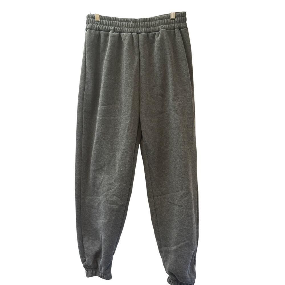 Women’s Sporty and Fashionable Dark Grey Sweatpants Sz L